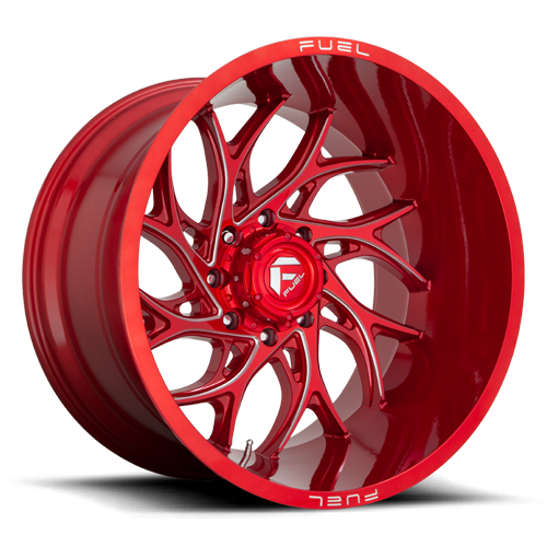 Aluminum Wheels 24X14 Runner D742 6 On 139.7 Candy Red Milled 106.1 Bore -75 Offset Fuel Off Road Wheels