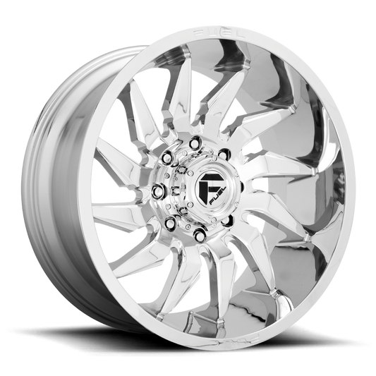Aluminum Wheels 24X12 Saber D743 6 On 135 Chrome 87.1 Bore -44 Offset Fuel Off Road Wheels