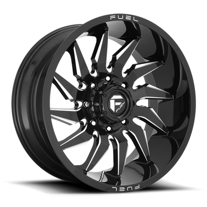 Aluminum Wheels 20X9 Saber D744 6 On 135 Gloss Black Milled 87.1 Bore 1 Offset Fuel Off Road Wheels