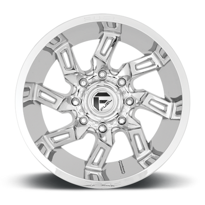Aluminum Wheels 22X10 Lockdown D746 8 On 170 Chrome 125.1 Bore -18 Offset Fuel Off Road Wheels