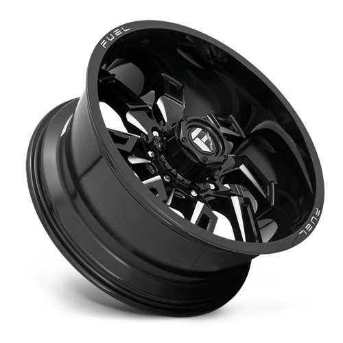 Aluminum Wheels 20X10 Lockdown D747 6 On 139.7 Gloss Black Milled 106.1 Bore -18 Offset 39.9 Lbs Fuel Off Road Wheels