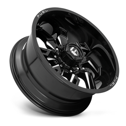 Aluminum Wheels 22X10 Lockdown D747 8 On 165.1 Gloss Black Milled 125.2 Bore -18 Offset Fuel Off Road Wheels
