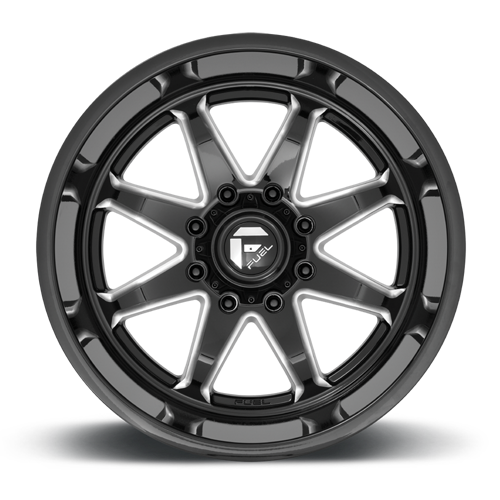 Aluminum Wheels 20X10 Hammer D749 6 On 135 Gloss Black Milled 87.1 Bore -18 Offset Fuel Off Road Wheels