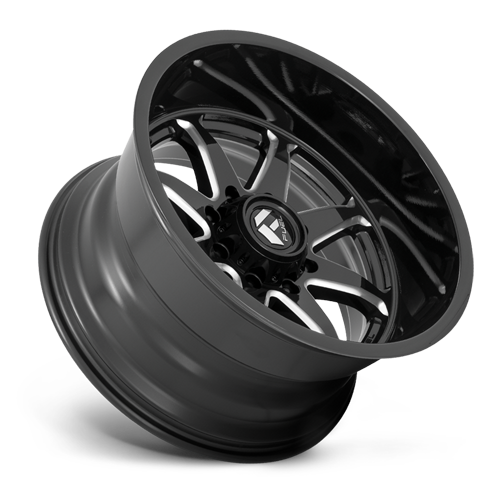 Aluminum Wheels 22X12 Hammer D749 8 On 165.1 Gloss Black Milled 125.2 Bore -44 Offset Fuel Off Road Wheels