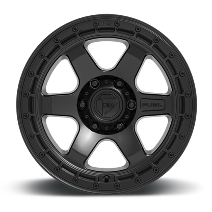 Aluminum Wheels 18X9 Block D750 5 On 127 Matte Black/Black Ring 71.5 Bore -12 Offset 6 Spoke Fuel Off Road Wheels