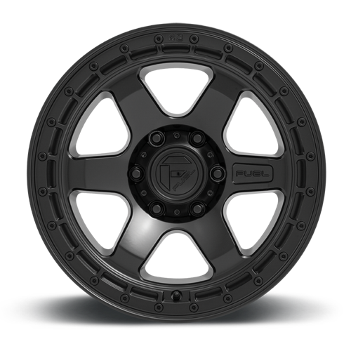 Aluminum Wheels 18X9 Block D750 6 On 120 Matte Black/Black Ring 67 Bore 1 Offset 6 Spoke Fuel Off Road Wheels