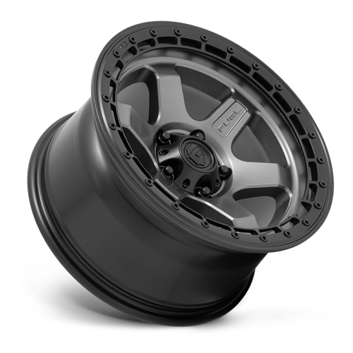 Aluminum Wheels 18X9 Block D752 5 On 127 Gunmetal Gray/Black Ring 71.5 Bore -12 Offset 6 Spoke Fuel Off Road Wheels