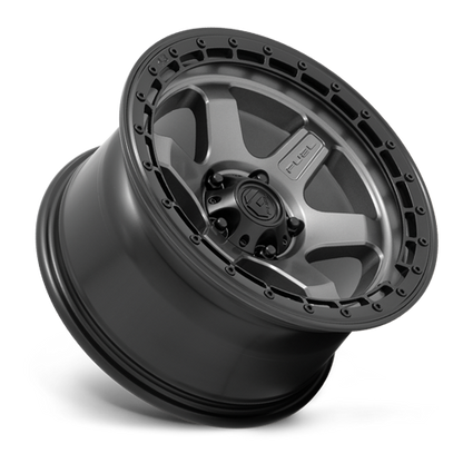 Aluminum Wheels 18X9 Block D752 5 On 127 Gunmetal Gray/Black Ring 71.5 Bore 1 Offset 6 Spoke Fuel Off Road Wheels