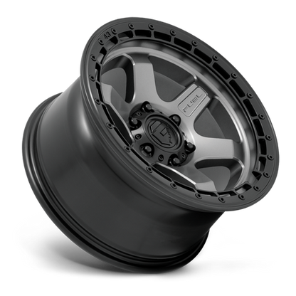 Aluminum Wheels 18X9 Block D752 6 On 135 Gunmetal Gray/Black Ring 87.1 Bore -12 Offset 6 Spoke Fuel Off Road Wheels