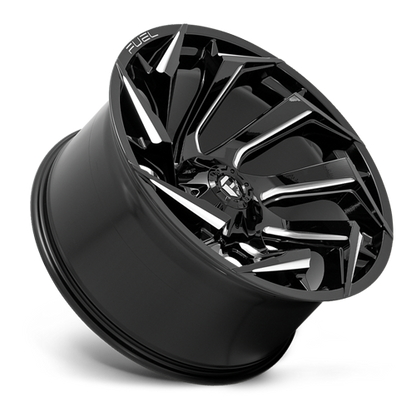 Aluminum Wheels 17X9 Reaction D753 5 On 139.7/5 On 150 Gloss Black/Milled 110.1 Bore -12 Offset Fuel Off Road Wheels