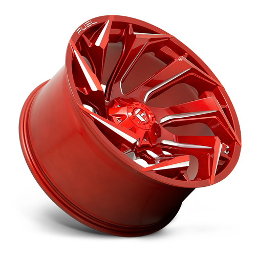 Aluminum Wheels 22X12 Reaction D754 6 On 135/6 On 139.7 Candy Red Milled 106.1 Bore -44 Offset Fuel Off Road Wheels