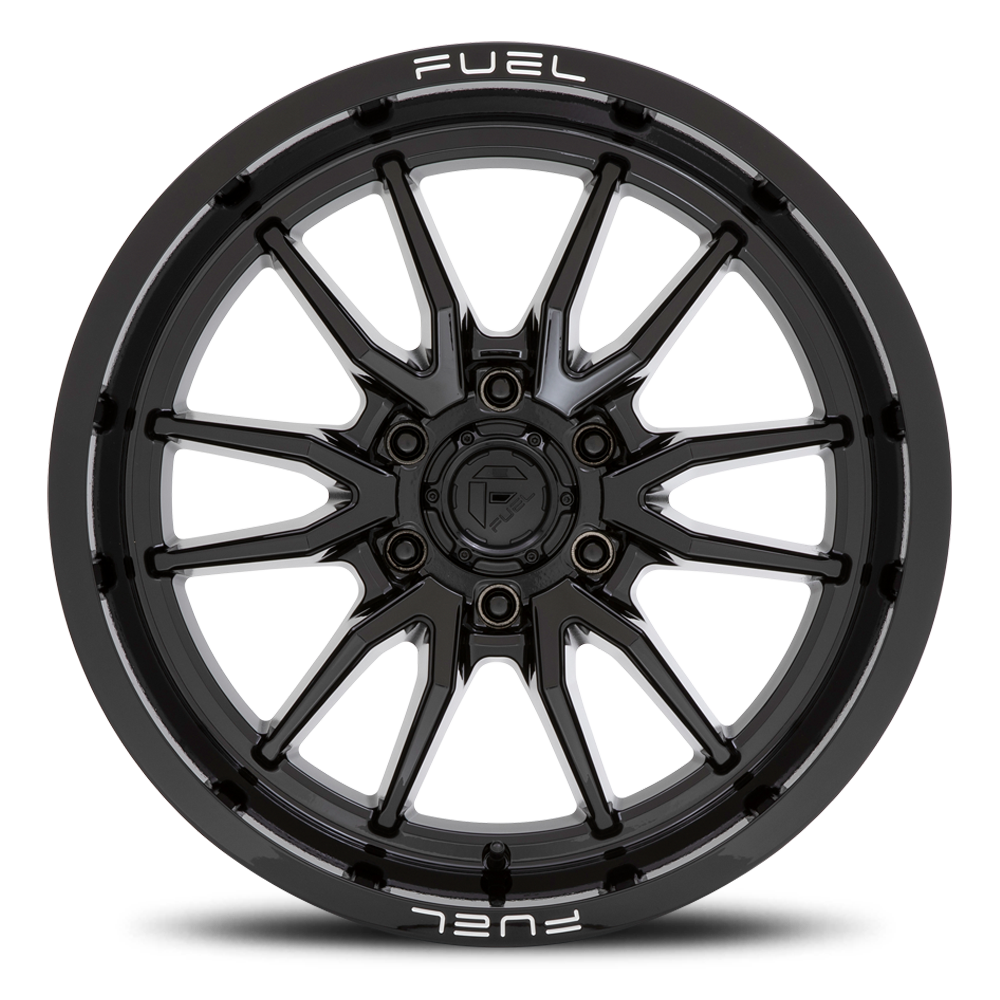 Aluminum Wheels 17X9 Clash 6 D760 6 On 120 Gloss Black 67.06 Bore 1 Offset Multi Spoke Fuel Off Road Wheels