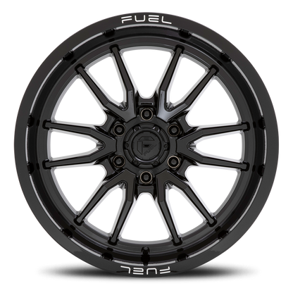 Aluminum Wheels 18X9 Clash 6 D760 6 On 135 Gloss Black 87.1 Bore 1 Offset Multi Spoke Fuel Off Road Wheels
