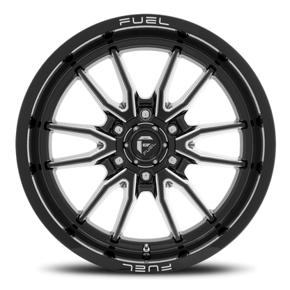 Aluminum Wheels 20X10 Clash 6 D761 6 On 135 Gloss Black Milled 87.1 Bore -18 Offset Multi Spoke Fuel Off Road Wheels
