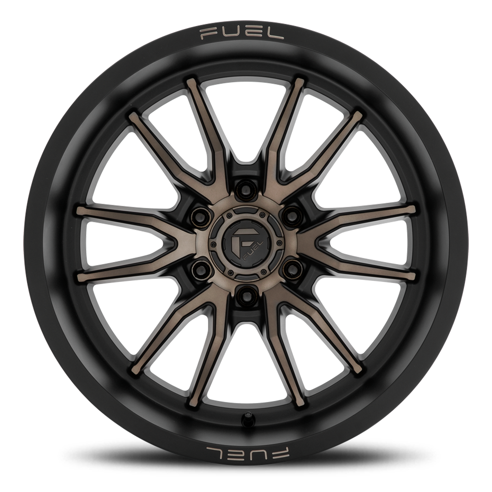 Aluminum Wheels 20X10 Clash 6 D762 6 On 139.7 Matte Black Double Dark Tint 106.1 Bore -18 Offset Multi Spoke Fuel Off Road Wheels