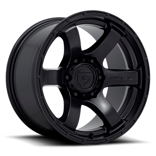 Aluminum Wheels 20X9 Rush D766 6 On 114.3 Satin Black 66.06 Bore 1 Offset Fuel Off Road Wheels
