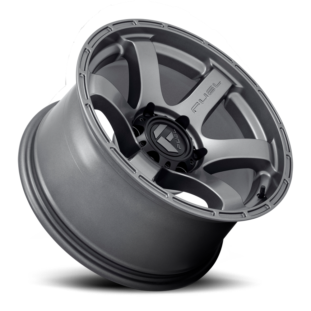 Aluminum Wheels 18X9 Rush D767 6 On 139.7 Matte Gunmetal Gray 106.1 Bore 1 Offset 0 BSM Fuel Off Road Wheels