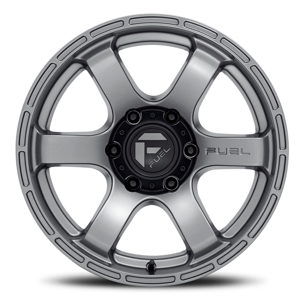 Aluminum Wheels 20X9 Rush D767 5 On 127 Matte Gunmetal Gray 71.5 Bore 1 Offset Fuel Off Road Wheels