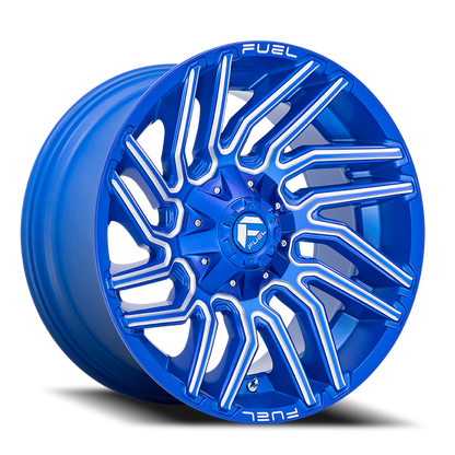 Aluminum Wheels 20X9 Typhoon D774 5 On 114.3/5 On 127 Anodized Blue Milled 78.1 Bore 1 Offset Fuel Off Road Wheels