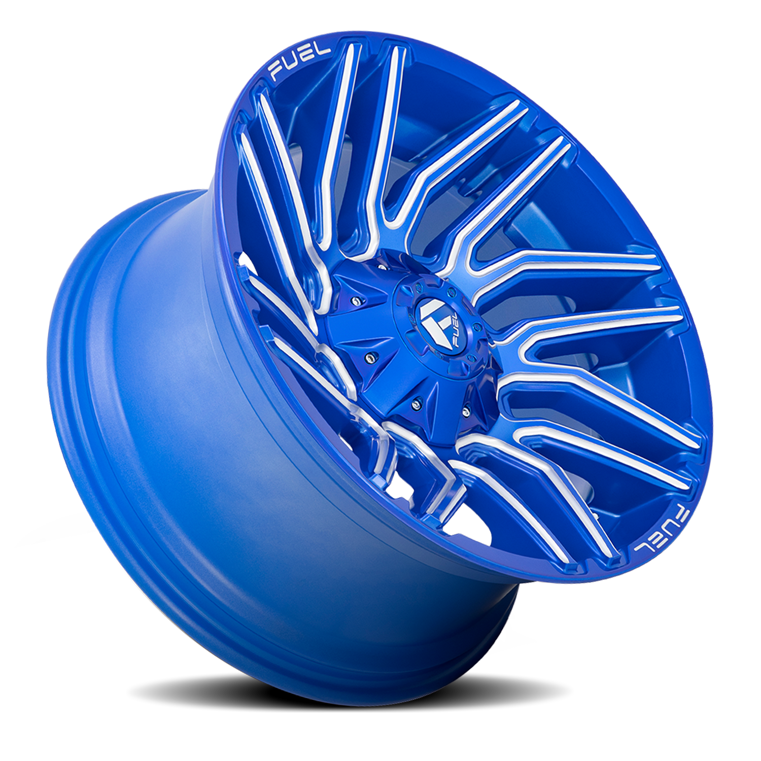 Aluminum Wheels 22X12 Typhoon D774 8 On 170 Anodized Blue MIlled 125.1 Bore -44 Offset Fuel Off Road Wheels