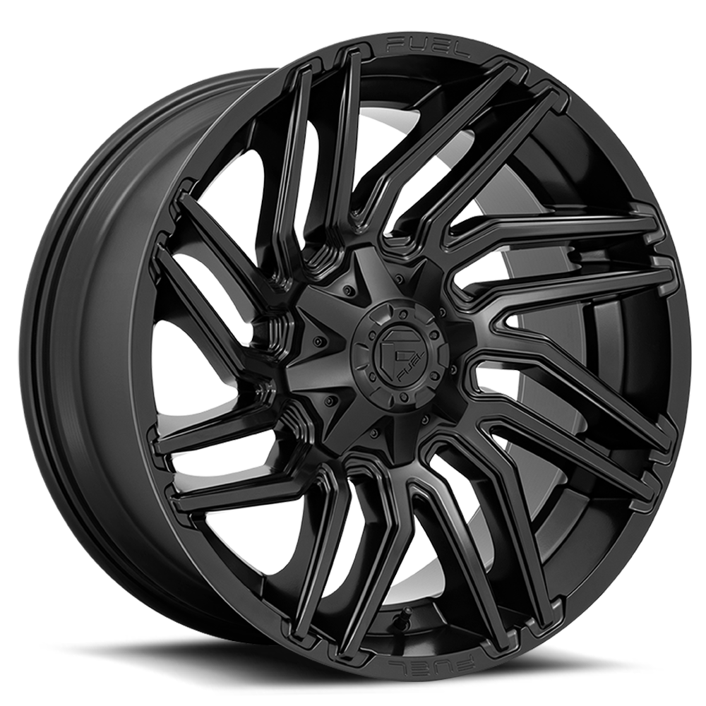 Aluminum Wheels 20X10 Typhoon D775 8 On 165.1 Matte Black 125.2 Bore -18 Offset Fuel Off Road Wheels