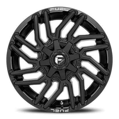 Aluminum Wheels 22X10 Typhoon D776 8 On 180 Gloss Black 124.3 Bore -18 Offset Fuel Off Road Wheels