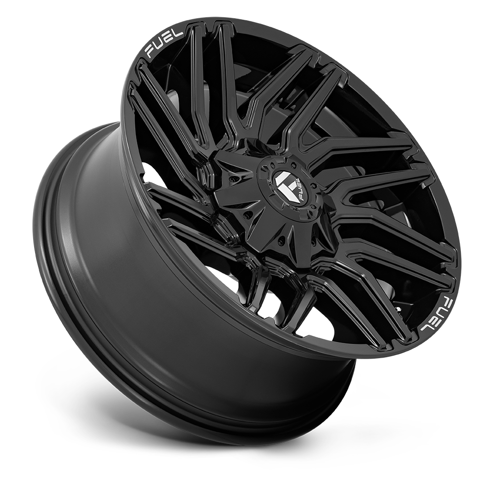 Aluminum Wheels 22X12 Typhoon D776 8 On 180 Gloss Black 124.3 Bore -44 Offset Fuel Off Road Wheels