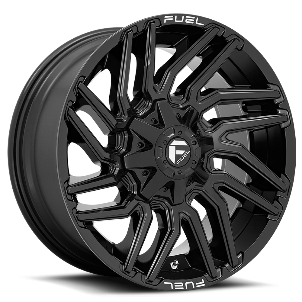 Aluminum Wheels 22X12 Typhoon D776 5 On 114.3/5 On 127 Gloss Black 78 Bore -44 Offset Fuel Off Road Wheels