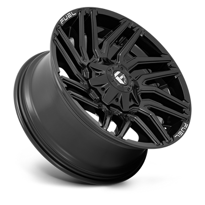 Aluminum Wheels 22X12 Typhoon D776 5 On 139.7/5 On 150 Gloss Black 110.2 Bore -44 Offset Fuel Off Road Wheels