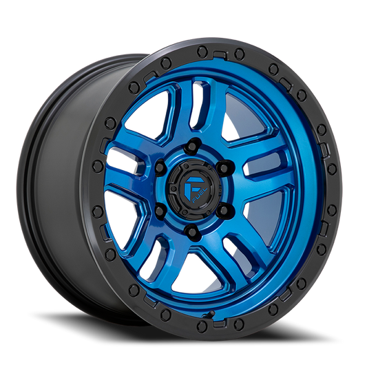 Aluminum Wheels 17X9 AMMO D790 5 On 127 Blue W/Black Lip 71.5 Bore -12 Offset Fuel Off Road Wheels