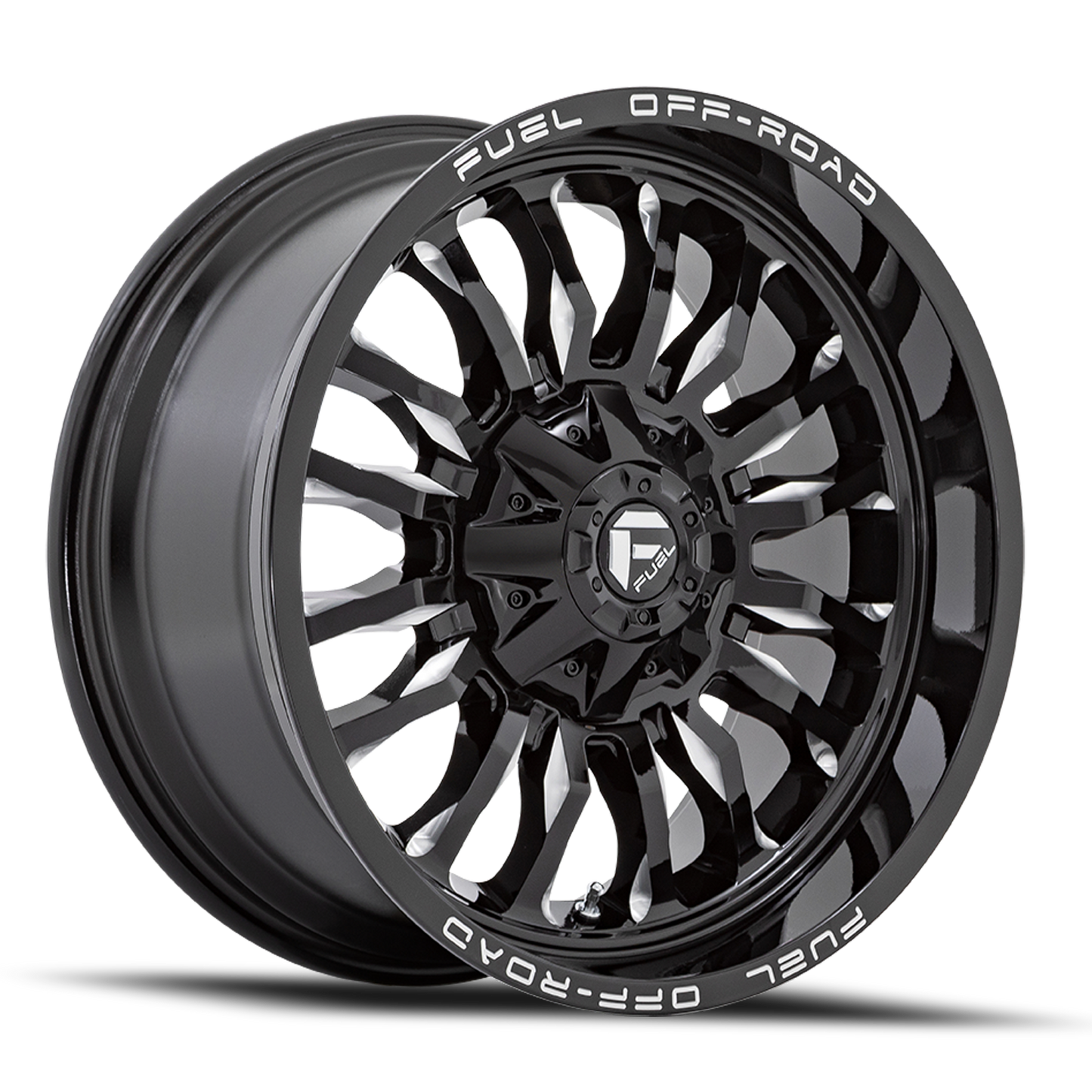 Aluminum Wheels 20X9 Arc D795 8 On 165.1 Gloss Black Milled 125.1 Bore 1 Offset Fuel Off Road Wheels