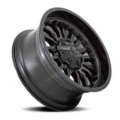 Aluminum Wheels 20X9 Arc D796 8 On 170 Matte Black W/ Gloss Black Lip 125.1 Bore 1 Offset Fuel Off Road Wheels