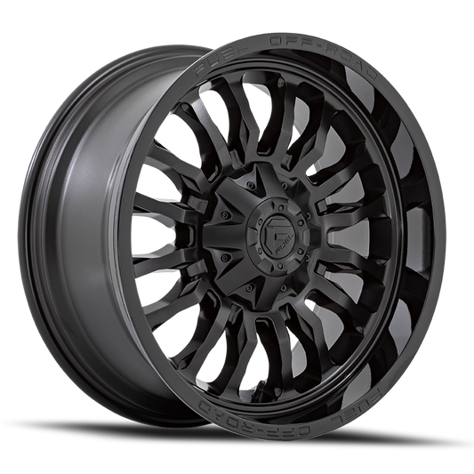 Aluminum Wheels 20X9 Arc D796 6 On 135/6 On 139.7 Matte Black W/ Gloss Black Lip 106.1 Bore 1 Offset Fuel Off Road Wheels