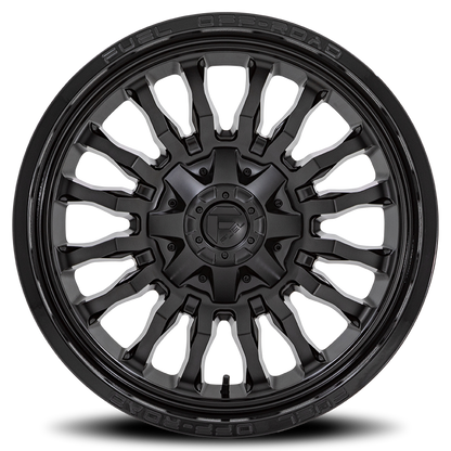 Aluminum Wheels 22X10 Arc D796 8 On 170 Matte Black W/ Gloss Black Lip 125.1 Bore -18 Offset Fuel Off Road Wheels