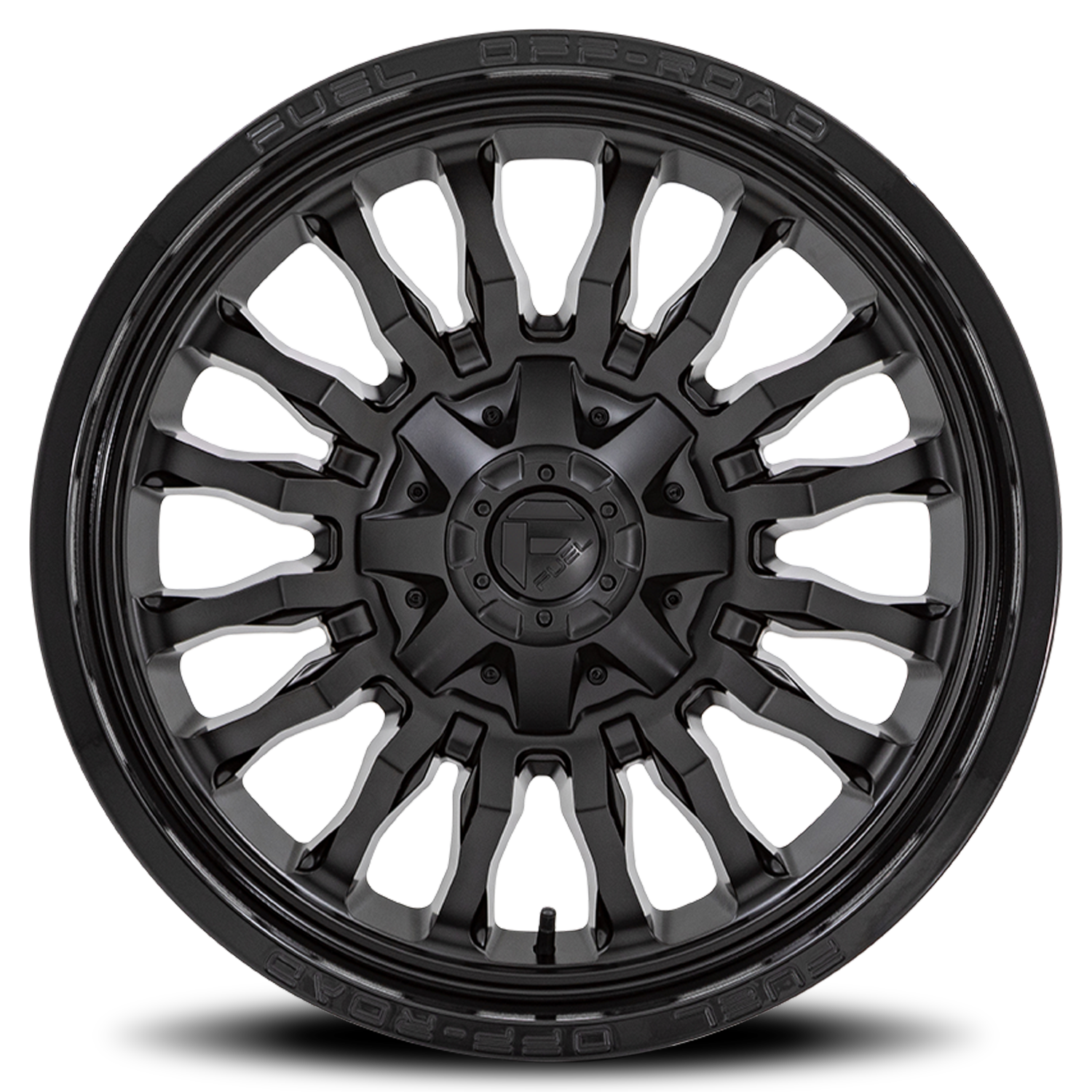 Aluminum Wheels 22X10 Arc D796 8 On 165.1 Matte Black W/ Gloss Black Lip 125.1 Bore -18 Offset Fuel Off Road Wheels