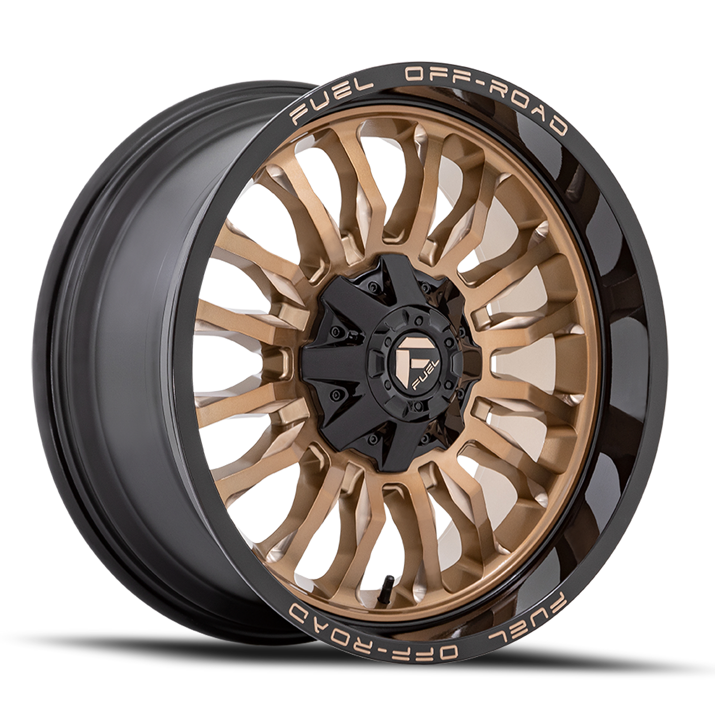 Aluminum Wheels 22X12 Arc D797 8 On 170 Platinum Bronze/Black Lip 125.1 Bore -44 Offset Fuel Off Road Wheels