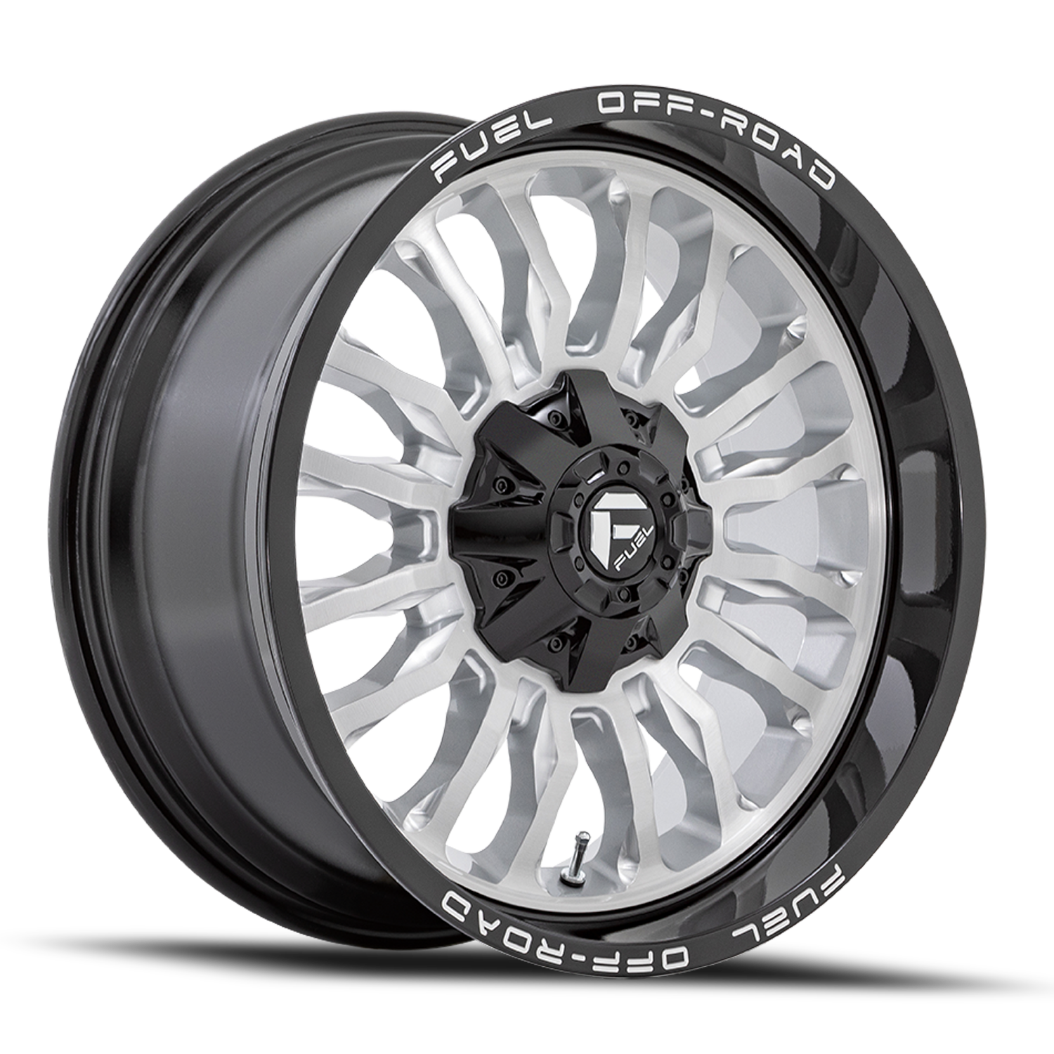 Aluminum Wheels 20X9 Arc D798 5 On 114.3/5 On 127 Silver/Brushed Face-Milled Black Lip 78.1 Bore 1 Offset Fuel Off Road Wheels