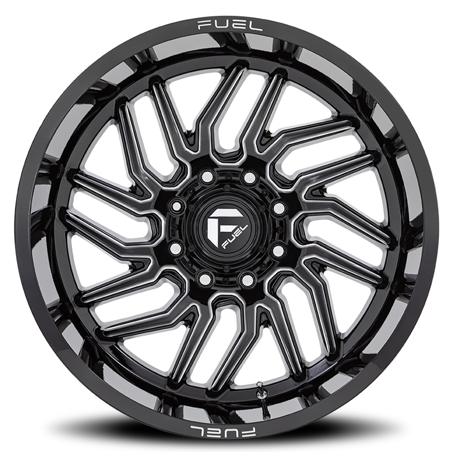 Aluminum Wheels 20X9 Hurricane D807 5 On 150 Gloss Black Milled 110.1 Bore 20 Offset Fuel Off Road Wheels