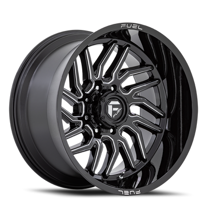 Aluminum Wheels 20X9 Hurricane D807 5 On 139.7 Gloss Black Milled 78.1 Bore 20 Offset Fuel Off Road Wheels