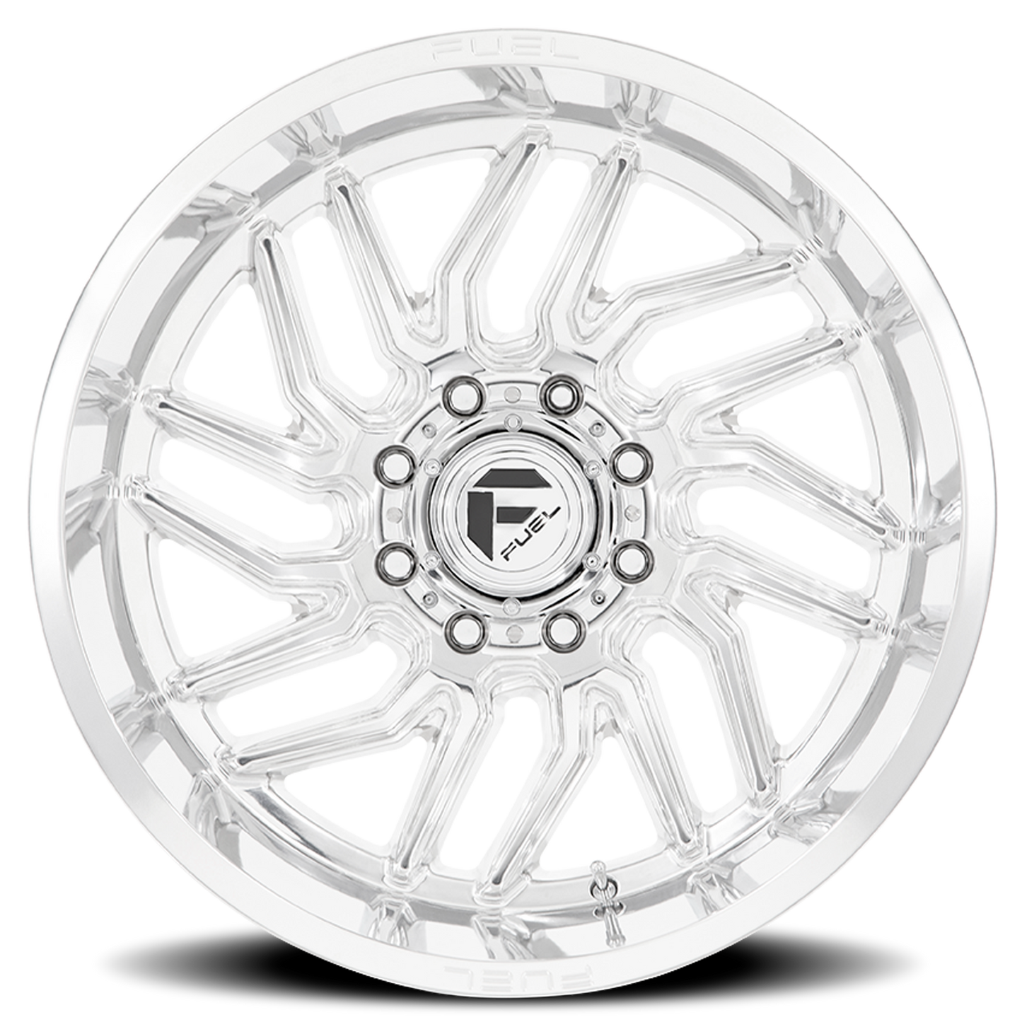 Aluminum Wheels 20X9 Hurricane D809 5 On 139.7 Polished Milled 78.1 Bore 1 Offset Fuel Off Road Wheels