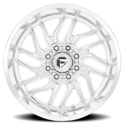 Aluminum Wheels 22X12 Hurricane D809 8 On 170 Polished Milled 125.1 Bore -44 Offset Fuel Off Road Wheels