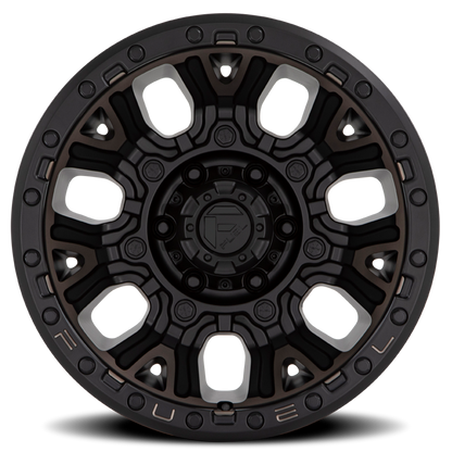 Aluminum Wheels 17X9 Traction D824 6 On 139.7 Matte Black Double Dark Tint 106.1 Bore -12 Offset Fuel Off Road Wheels