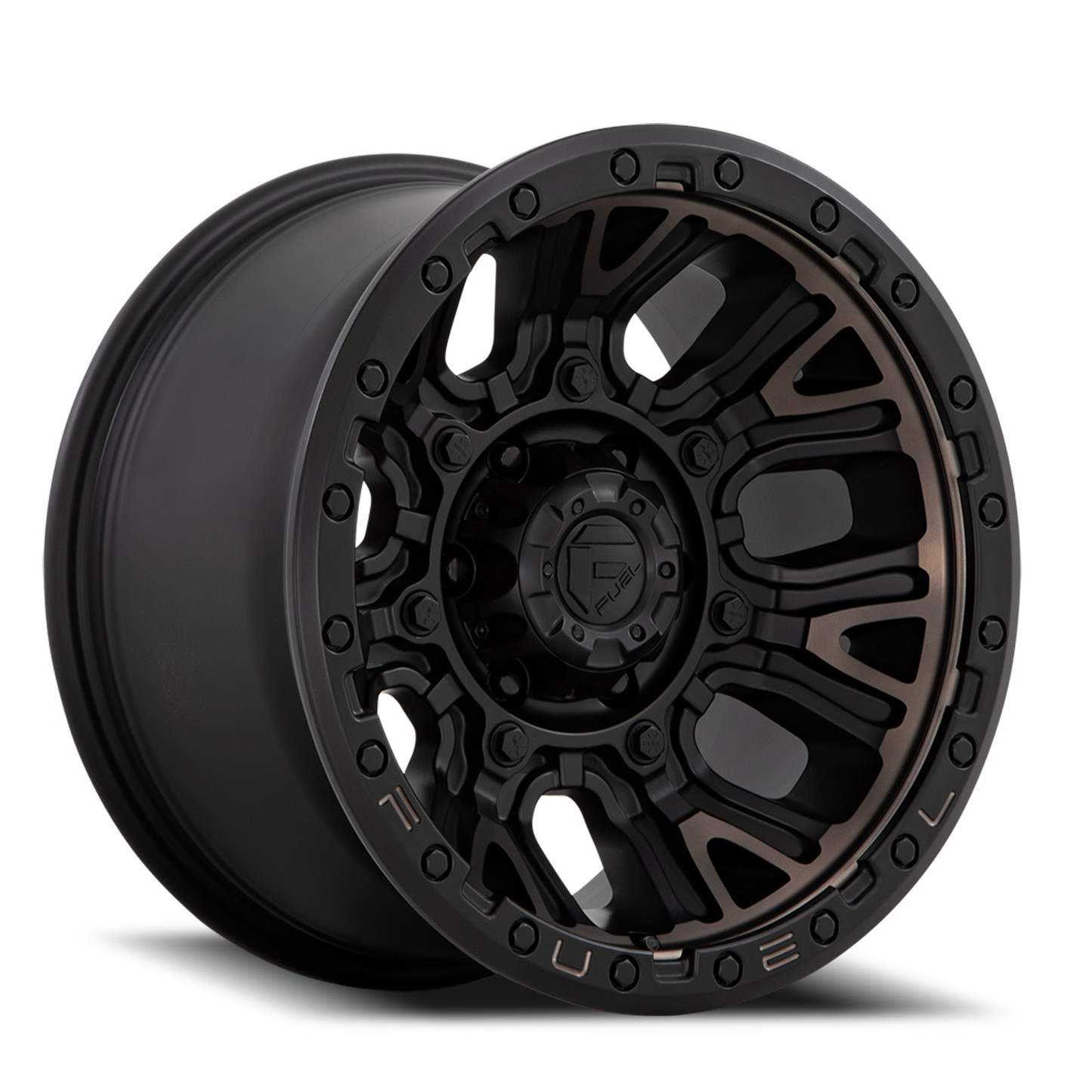 Aluminum Wheels 17X9 Traction D824 6 On 120 Matte Black Double Dark Tint 67.06 Bore 1 Offset Fuel Off Road Wheels