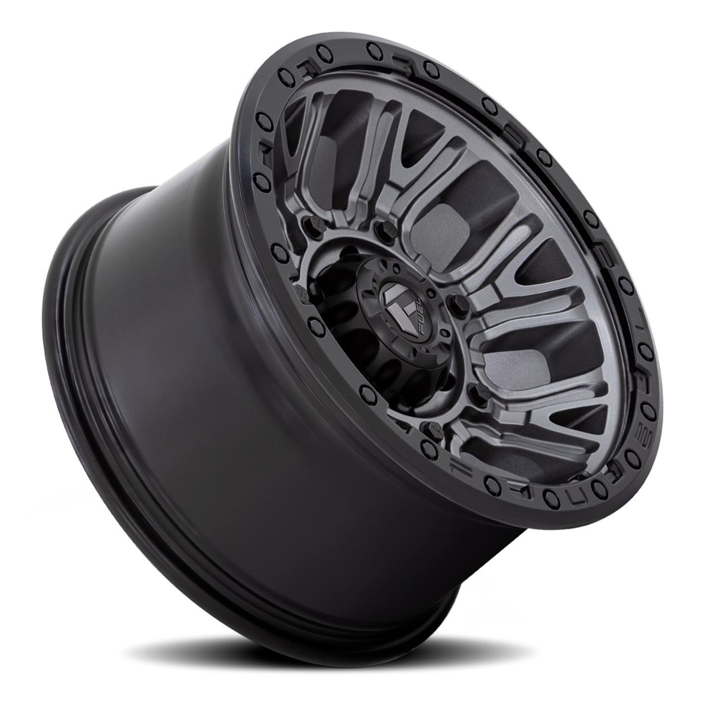 Aluminum Wheels 20X10 Traction D825 8 On 180 Gunmetal Gray/Black Ring 124.2 Bore -18 Offset Fuel Off Road Wheels