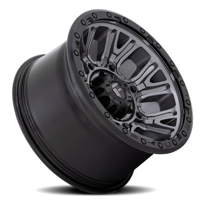 Aluminum Wheels 20X10 Traction D825 8 On 165.1 Gunmetal Gray/Black Ring 125.1 Bore -18 Offset Fuel Off Road Wheels