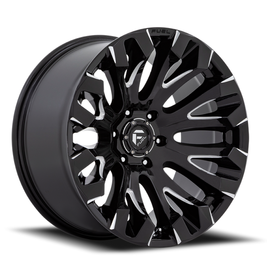 Aluminum Wheels 20X10 Quake D828 5 On 127 Gloss Black Milled 71.5 Bore -18 Offset Fuel Off Road Wheels