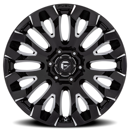 Aluminum Wheels 20X10 Quake D828 5 On 139.7 Gloss Black Milled 78.1 Bore -18 Offset Fuel Off Road Wheels
