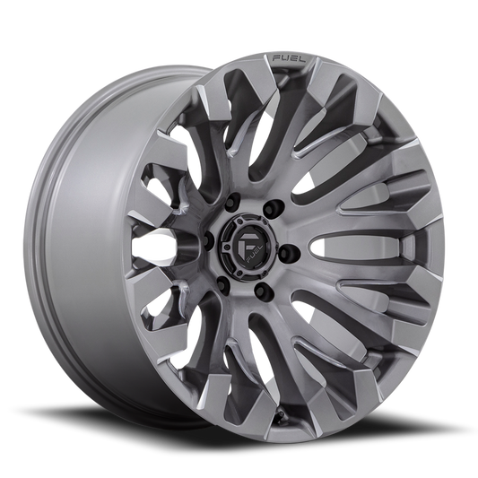 Aluminum Wheels 20X10 Quake D830 8 On 180 Platinum Gray 124.2 Bore -18 Offset Fuel Off Road Wheels