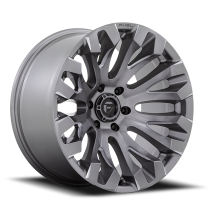 Aluminum Wheels 20X9 Quake D830 8 On 180 Platinum Gray 124.2 Bore 1 Offset Fuel Off Road Wheels