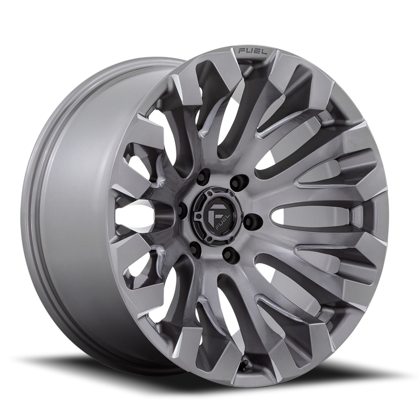 Aluminum Wheels 20X9 Quake D830 5 On 150 Platinum Gray 110.1 Bore 1 Offset Fuel Off Road Wheels